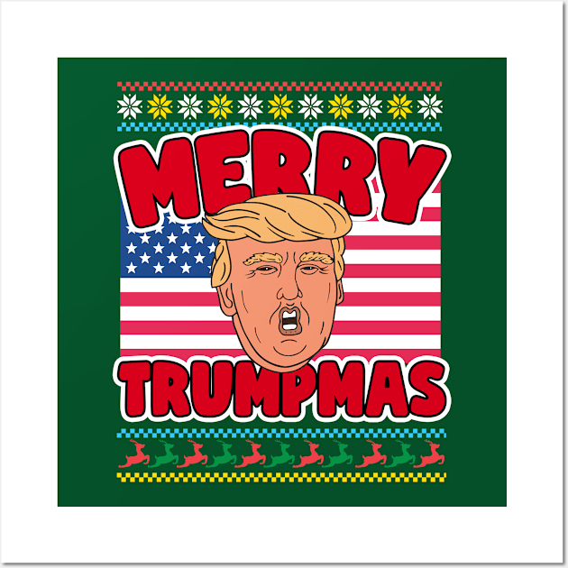 Donald Trump Christmas Wall Art by screamingfool